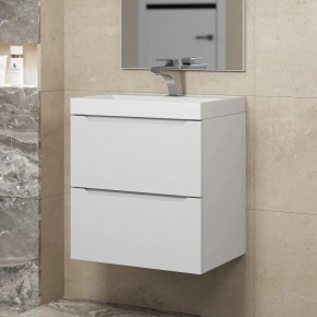 Тумба под раковину Uperwood Tanos 50 см, подвесная, белая матовая в Кунгуре - kungur.ok-mebel.com | фото