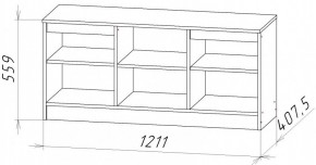 НИЦЦА-9 Тумба под ТВ (НЦ.09) в Кунгуре - kungur.ok-mebel.com | фото 2