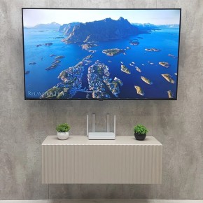 Тумба подвесная под ТВ LINES MTV3-MA 900 Бежевый (Леда-М 10.1.5) в Кунгуре - kungur.ok-mebel.com | фото 3