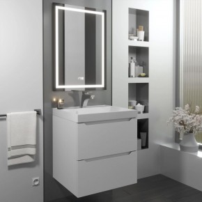 Тумба с раковиной Uperwood Tanos 50 см, подвесная, белая матовая в Кунгуре - kungur.ok-mebel.com | фото
