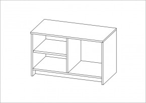 Тумба СИРИУС двухдверная низкая, цвет белый в Кунгуре - kungur.ok-mebel.com | фото 3