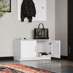 Тумба СИРИУС двухдверная низкая, цвет белый в Кунгуре - kungur.ok-mebel.com | фото 4