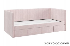 ТВИКС Кровать (софа) с ящиками 900 (нежно-розовый) в Кунгуре - kungur.ok-mebel.com | фото