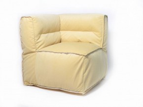 Угловое модульное бескаркасное кресло Комфорт (Желтый велюр) в Кунгуре - kungur.ok-mebel.com | фото