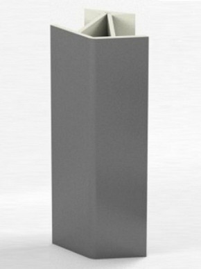 Угловое соединение для цоколя 135 гр. h100 мм (Алюминий, Белый, Черный, Сонома) в Кунгуре - kungur.ok-mebel.com | фото 1