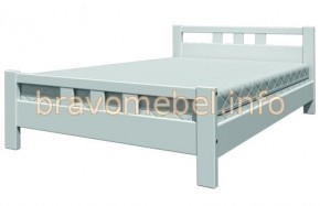 ВЕРОНИКА-2 Кровать из массива 900 (Белый античный) в Кунгуре - kungur.ok-mebel.com | фото