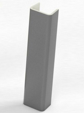 Торцевая заглушка  для цоколя h100 мм (Алюминий, Белый, Черный, Сонома) в Кунгуре - kungur.ok-mebel.com | фото