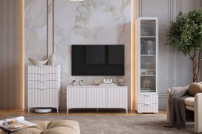 ЗЕФИР Гостиная К1 (белое дерево/белый муар) в Кунгуре - kungur.ok-mebel.com | фото