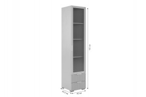 ЗЕФИР Гостиная К2 (белое дерево/черный муар) в Кунгуре - kungur.ok-mebel.com | фото 6