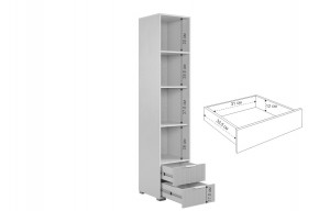 ЗЕФИР Гостиная К2 (белое дерево/черный муар) в Кунгуре - kungur.ok-mebel.com | фото 7
